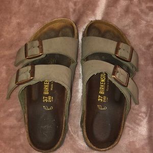 size 37 birkenstock’s stone color